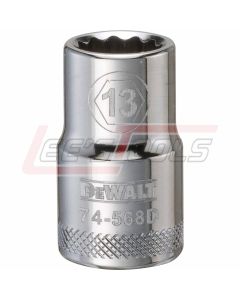 DEWALT DWMT74568OSP DWMT 12PT 1/2IN DR SKT 13 MM