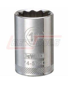 DEWALT DWMT74575OSP DWMT 12PT 1/2IN DR SKT 18 MM