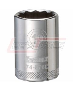 DEWALT DWMT74576OSP DWMT 12PT 1/2IN DR SKT 19 MM