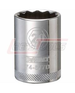 DEWALT DWMT74577OSP DWMT 12PT 1/2IN DR SKT 20 MM