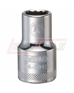 DEWALT DWMT74591OSP DWMT 12PT 1/2IN DR SKT 7/16IN SAE