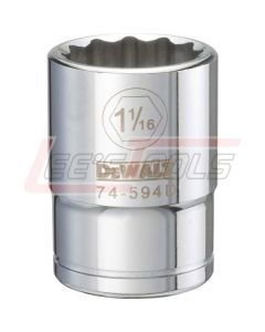 DEWALT DWMT74596OSP DWMT 12PT 3/4IN DR SKT 1-1/8 SAE