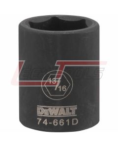 DEWALT DWMT74661OSP DWMT 6PT 1/2IN DR IM SKT 13/16IN SAE