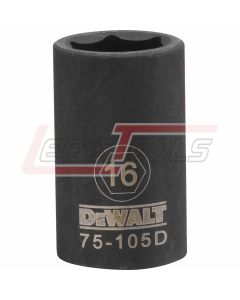 DEWALT DWMT75105OSP DWMT 6PT 1/2IN DR IM SKT 16 MM
