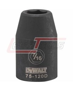 DEWALT DWMT75120OSP DWMT 6PT 1/2IN DR IM SKT 7/16IN SAE