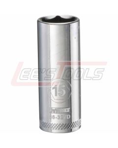 DEWALT DWMT86327OSP DWMT 6PT 3/8'' DR DP SKT 15 MM