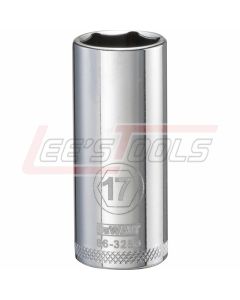 DEWALT DWMT86328OSP DWMT 6PT 3/8'' DR DP SKT 17 MM