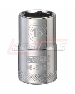 DEWALT DWMT86515OSP DWMT 6PT 1/2'' DR SKT 15 MM