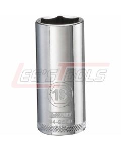 DEWALT DWMT94955OSP DWMT 6PT 3/8'' DR DP SKT 18 MM