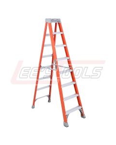LOUISVILLE FS1508 FIBERGLASS STEP LADDER 1A, 300 LB, - 8' - Fiberglass - Stepladder