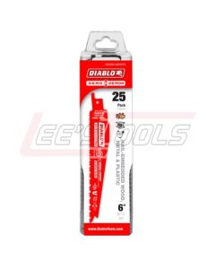 FREUD DS0614BGP25 DIABLO Demo Demon 6" 8/14 TPI (Full Body) - 25 Pack NEW