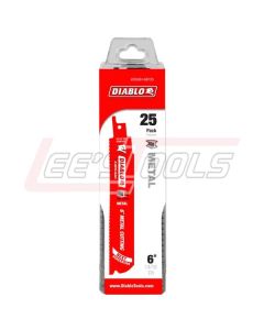 FREUD DS0614BF25 DIABLO Steel Demon 6" 14/18 TPI (Full Body) 25 Pack