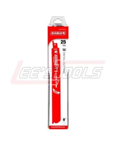 FREUD DS0914BF25 DIABLO Steel Demon 9" 14/18 TPI (Full Body) 25 Pack