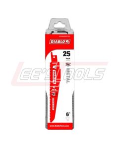 FREUD DS0608BFD25 DIABLO Steel Demon 6" 8/10 TPI (Full Body) 25 Pack