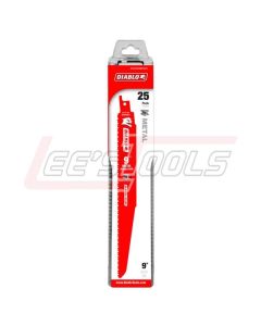 FREUD DS0908BFD25 DIABLO Steel Demon 9" 8/10 TPI (Full Body) 25 Pack