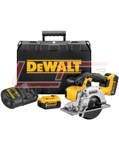 DEWALT DCS373P2 20V MAX* Lithium Ion Metal Cutting Circular Saw Kit (5.0 Ah)