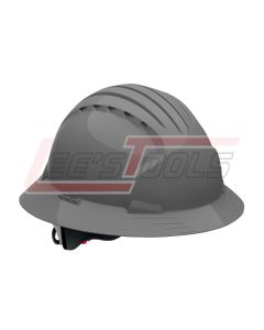 PIP 280-EV6161V-40 JSP Evo6161 Full Brim, Gray, Vented, 6-Pt, Wheel Ratcht, Class C