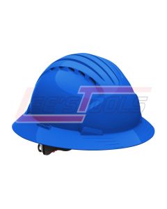 PIP 280-EV6161V-50 JSP Evo6161 Full Brim, Blue, Vented, 6-Pt, Wheel Ratcht, Class C