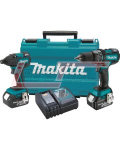 MAKITA XT248M 18V LXT® Lithium-Ion Brushless Cordless 2 Pc. Combo Kit XPH06, XDT08, case (4.0 Ah)