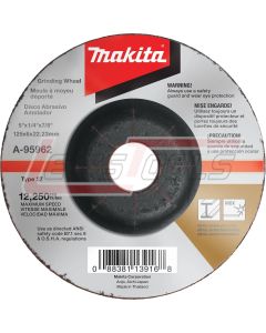 MAKITA A-95962 5" x 1/4" x 7/8" INOX Grinding Wheel, 36 Grit