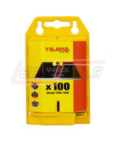 TAJIMA VRB2-100B V-REX™ II, premium tempered steel utility knife blades, 100-blade safety dispenser - Blister-Card