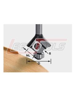 FESTOOL 499809 Router Bit Radius 2 mm, MFK700/KA65