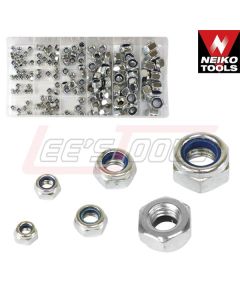 NEIKO TOOLS 50427A 146pc Metric Nylon Insert Lock Nuts Assortment