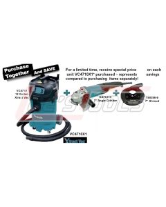 MAKITA VC4710X1 12 Gallon Xtract Vac Wet/Dry Vacuum