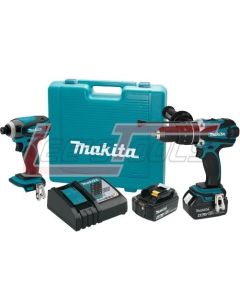 MAKITA XT218MB 18V LXT® Lithium-Ion Cordless 2 Pc. Combo Kit, XPH03, XDT04, case (4.0Ah)
