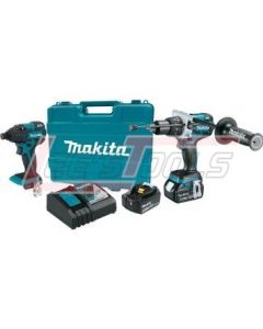 MAKITA XT257MB 18V LXT® Lithium-Ion Brushless Cordless 2 Pc. Combo Kit XPH07, XDT08, case (4.0Ah)