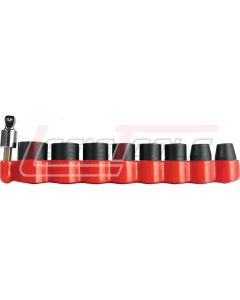 MAKITA B-49862 Impact GOLD® 9 Pc. 3/8" Drive Metric Socket Set w/ 15° Tilt Socket Adapter