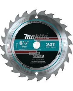 MAKITA T-01404 6-1/2" 24T Carbide-Tipped Circular Saw Blade, Framing