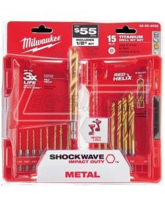MILWAUKEE 48-89-4630 KIT 15 PC TIN SHOCKWAVE