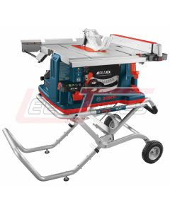 BOSCH GTS1041A-09 REAXX™ 10" Worksite Table Saw w/ Active Response Technology, Gravity Rise Stand & Outfeed Support