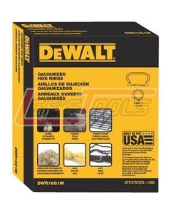 DEWALT DWR16G1M 11/16IN HOG RINGS GAL 1M PACK