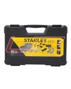 STANLEY  HAND TOOLS STMT74858 97PC 1/4IN, 3/8 IN DR MECHANICS TOOL SET