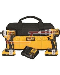DEWALT DCK283D2 20V MAX XR BL COMPACT DD IMPACT COMBO