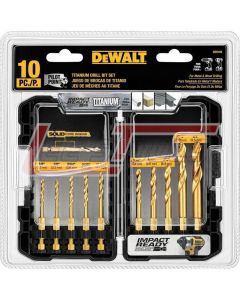 DEWALT DD5160 10 PC TITANIUM IR SET