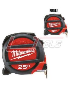 MILWAUKEE 48-22-5125H 16" & 25' MAGNETIC TAPE MEASURE