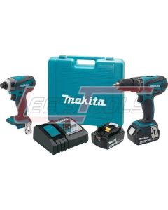 MAKITA XT261M 18-Volt LXT Lithium-Ion Cordress 2-Piece Combo Kit