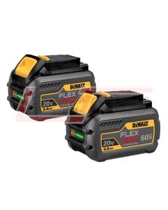 DEWALT DCB606-2 FLEXVOLT 20/60V MAX BATTERY PACK 6.0AH DUAL PACK