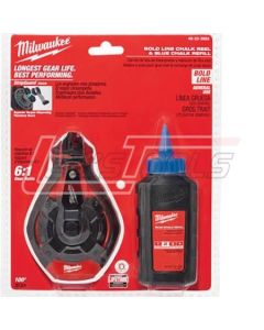MILWAUKEE 48-22-3982 100' BOLD LINE CHALK N REEL W BLUE