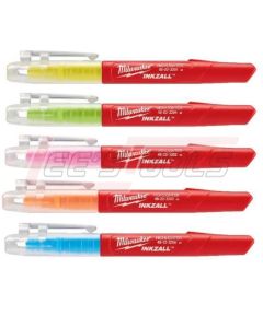 MILWAUKEE 48-22-3206 5PK INKZALL™ Color JobsiteHighlighters