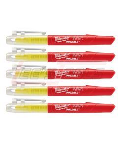 MILWAUKEE 48-22-3201 5PK INKZALL™ Yellow JobsiteHighlighters