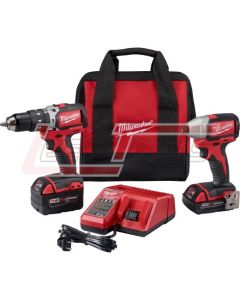 MILWAUKEE 2799-22 M18 BL HMR DRILL/IMPT 4.0KIT