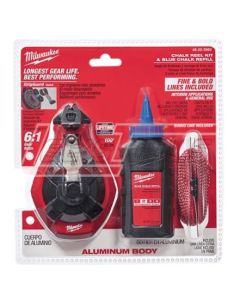MILWAUKEE 48-22-3993 100 ft. Aluminum Chalk Reel Kit with Blue Chalk and Bonus Line