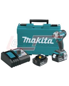 MAKITA XDT12M 18V LXT® Lithium-Ion Brushless Cordless Quick-Shift Mode™ 4-Speed Impact Driver Kit, case (4.0Ah)