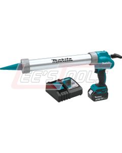 MAKITA XGC01T1B 18V LXT® Lithium-Ion Cordless 20 oz. Barrel Style Caulk and Adhesive Gun Kit, with one battery (5.0A