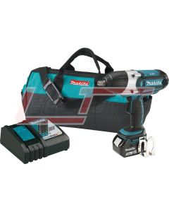 MAKITA XWT041X 18V LXT® Lithium-Ion Cordless 1/2" Sq. Drive Impact Wrench Kit, with one battery (3.0Ah)