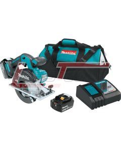 MAKITA XSC02T 18V LXT® Lithium-Ion Brushless Cordless 5-7/8" Metal Cutting Saw Kit, bag (5.0Ah)